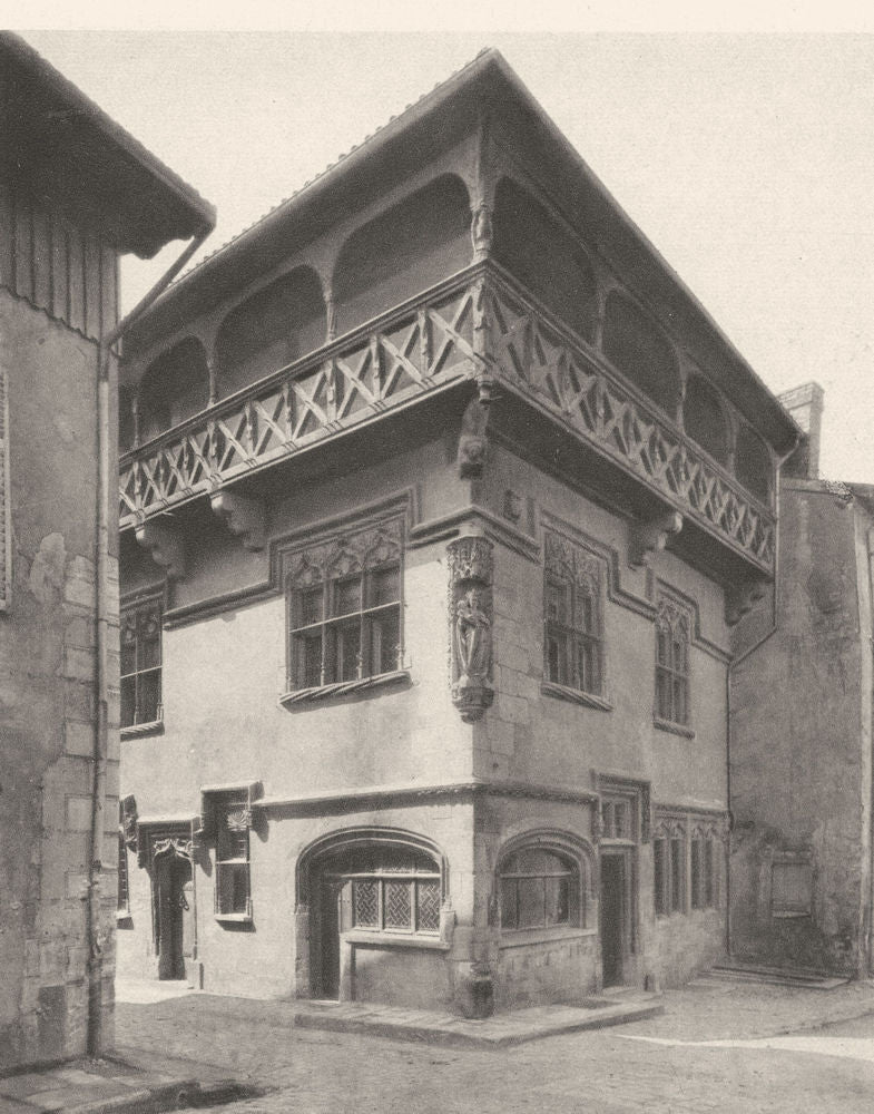 MOSELLE. Vic-sur-Seille- la Monnaie 1937 old vintage print picture